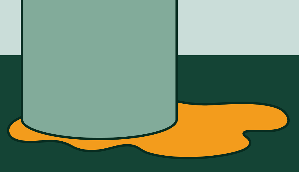 Water heater with a puddle underneath, indicating a possible leak or water damage issue.