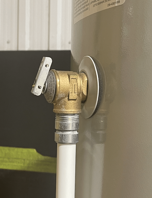 water heater pressure relief valve