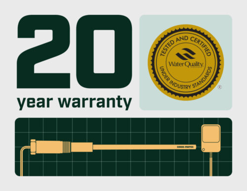 Corro-Protec 20-Year Warranty and WQA certification