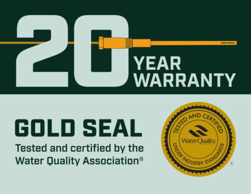 20-year warranty anode rod adn WQA gold seal