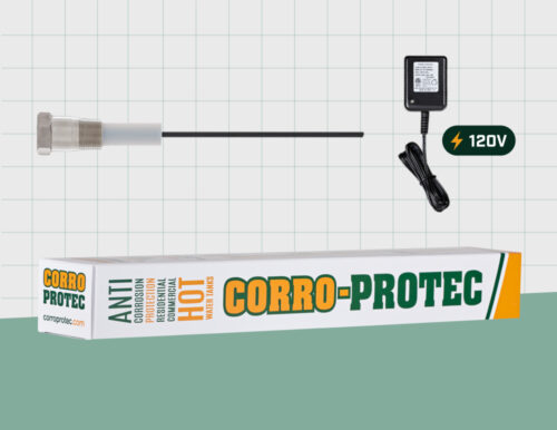 Powered Anode Rod for Suburban RV Water Heater plugged on Typical 120-Volts Outlet