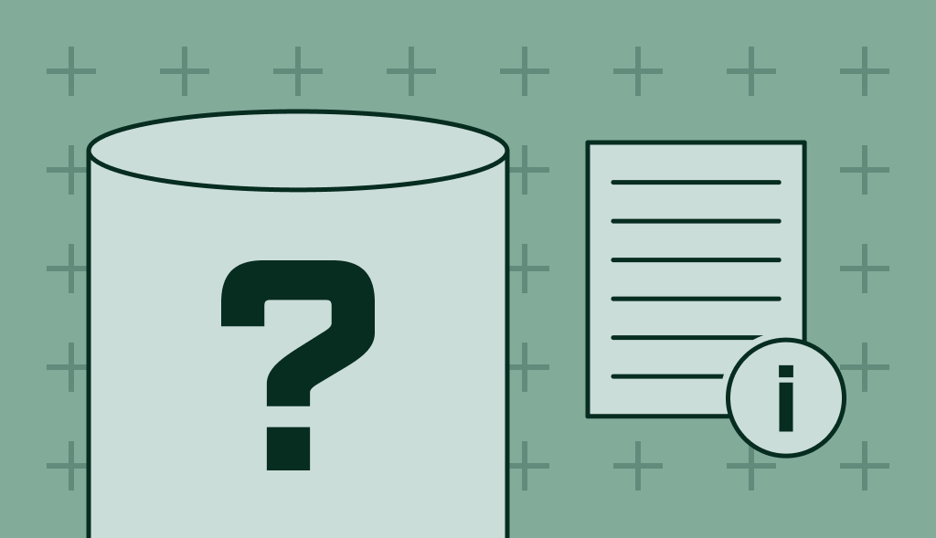 Water heater with question mark and info sheet, representing a guide to troubleshooting water heater issues.