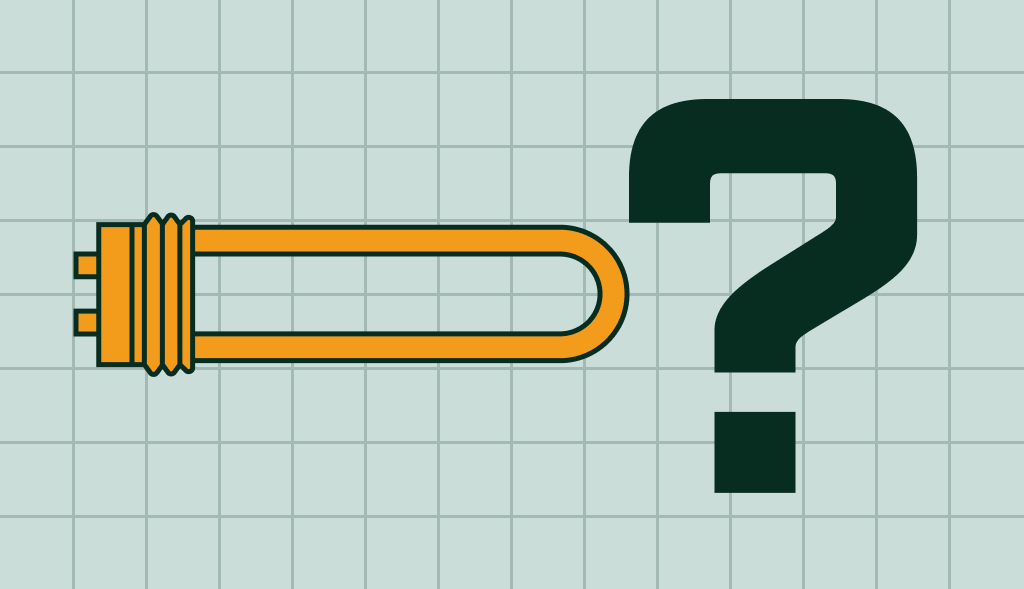 A water heater element with a question mark.