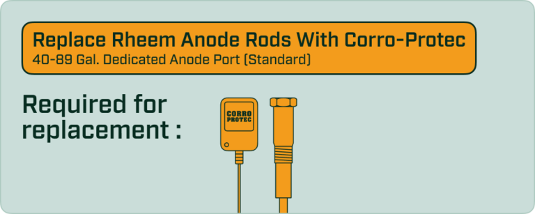 Locate, choose and replace your Rheem water heater anode rod