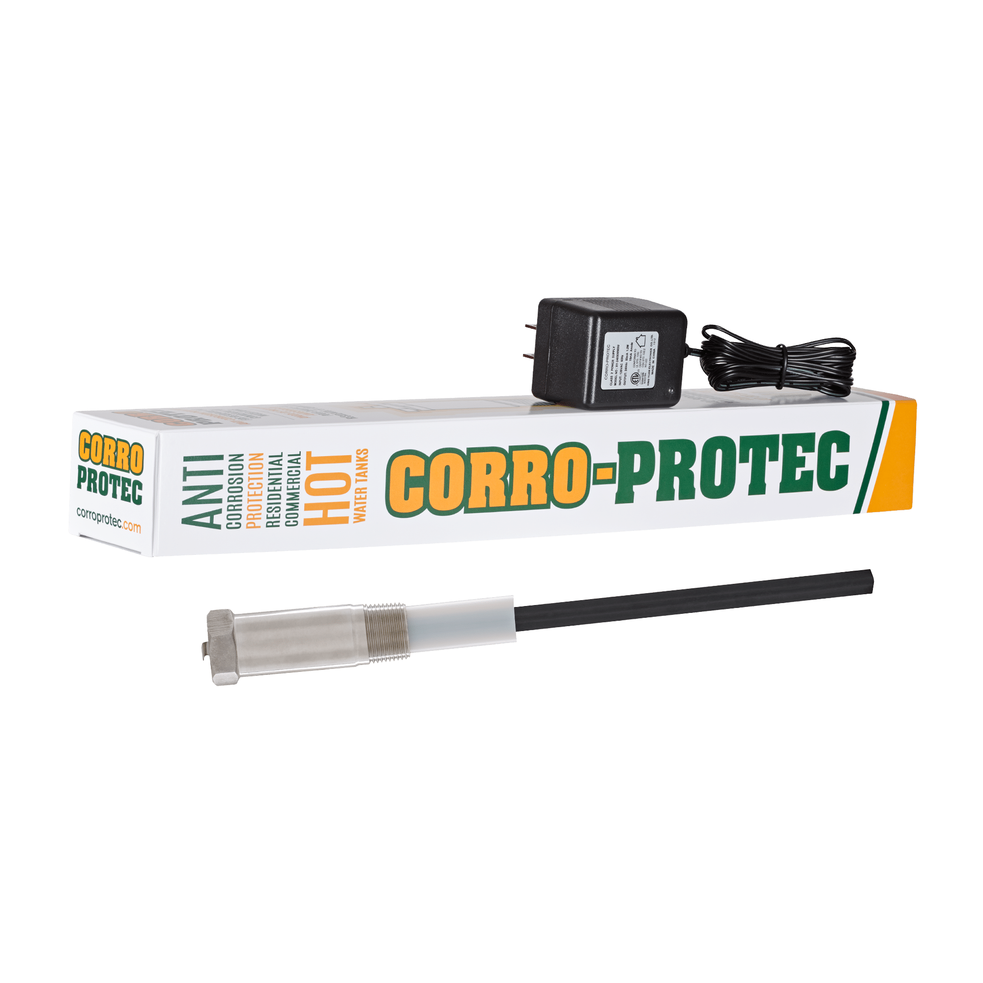 Corro Protec CPR Water Heater Powered Titanium Anode Rod 40 89 Gallon Tank New
