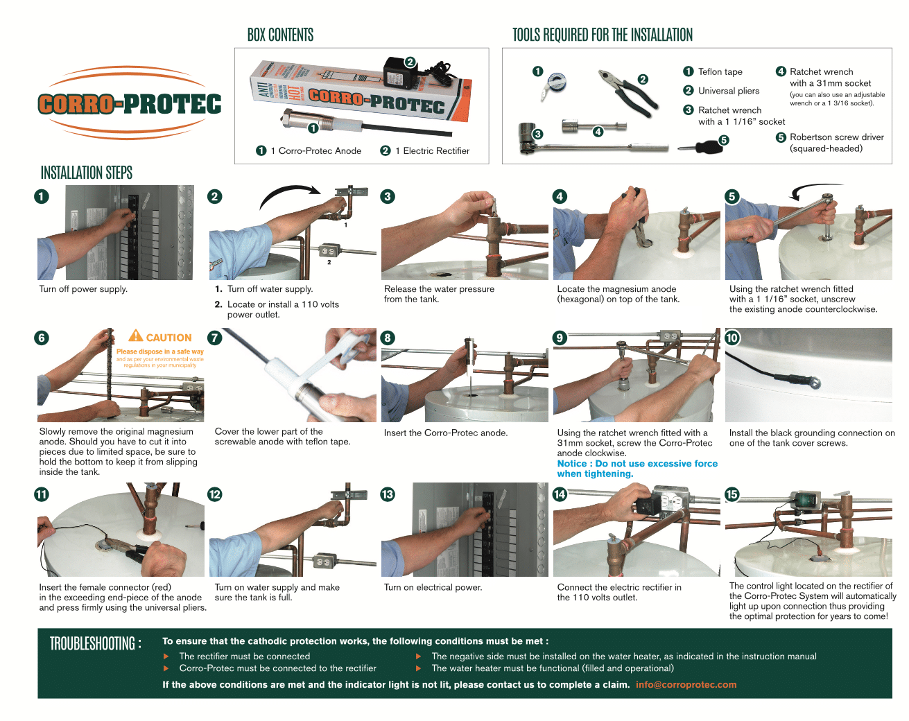 Anode Rod Replacement Water Heater CorroProtec